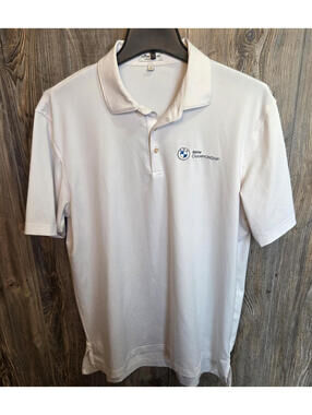 Peter Millar Summer Comfort Polo Shirt Mens Large BMW Championship Golf Tour